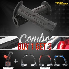 Combo Bao Tay + Giá Đỡ Điện Thoại + Bảo Vệ Tay Lái